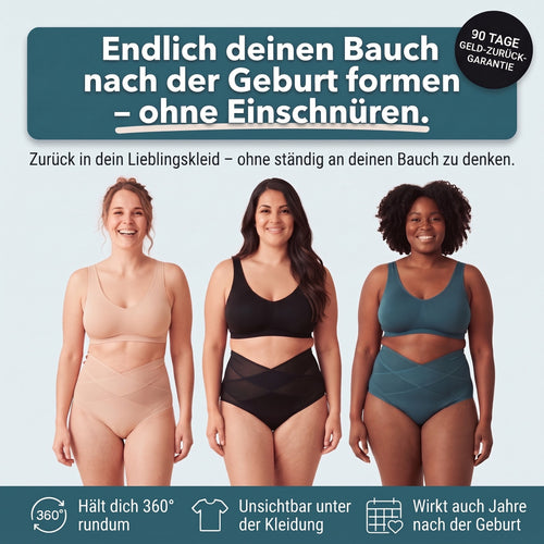 Postpartum Shaping-Slip: Bauch formen ohne Einschnüren, 90 Tage Geld-zurück-Garantie
