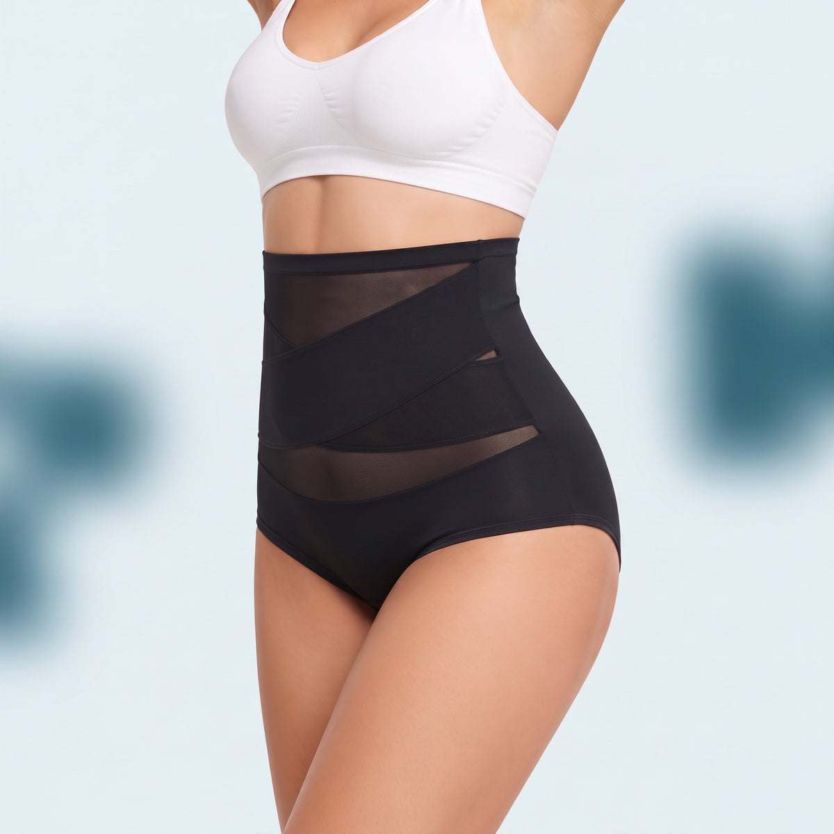 Postpartum Shaping-Slip mit hoher Taille in Schwarz